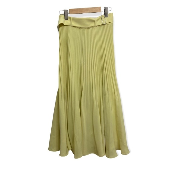 Club Monaco Lime Green Midi length Skirt - Picture 11 of 13